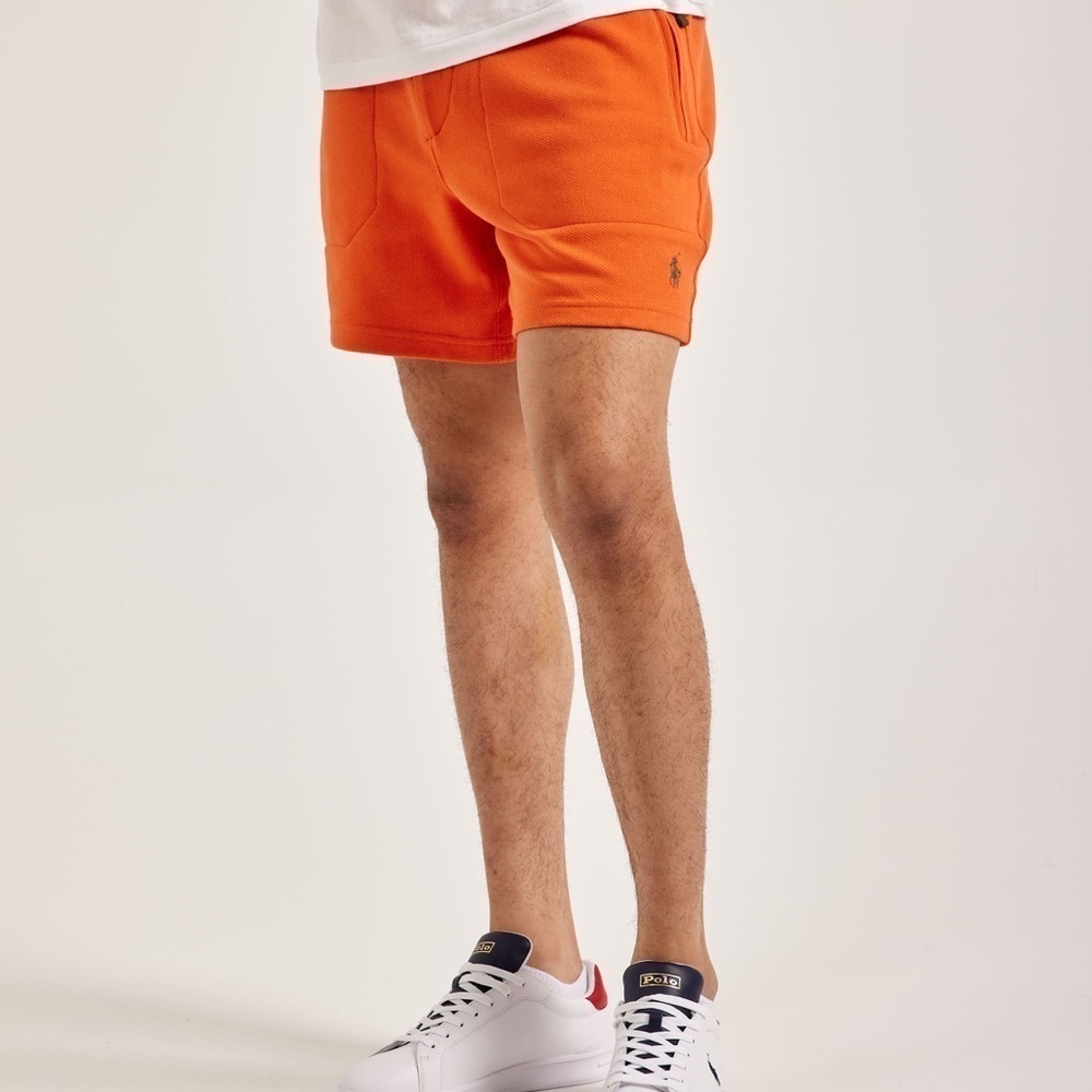 Men’s New Orange Ralph Lauren Terry Shorts Size XXL 2XL - Picture 9 of 11